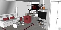  3D Living room/living room design - living room view